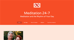 Desktop Screenshot of meditation24-7.com