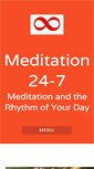 Mobile Screenshot of meditation24-7.com