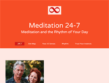 Tablet Screenshot of meditation24-7.com